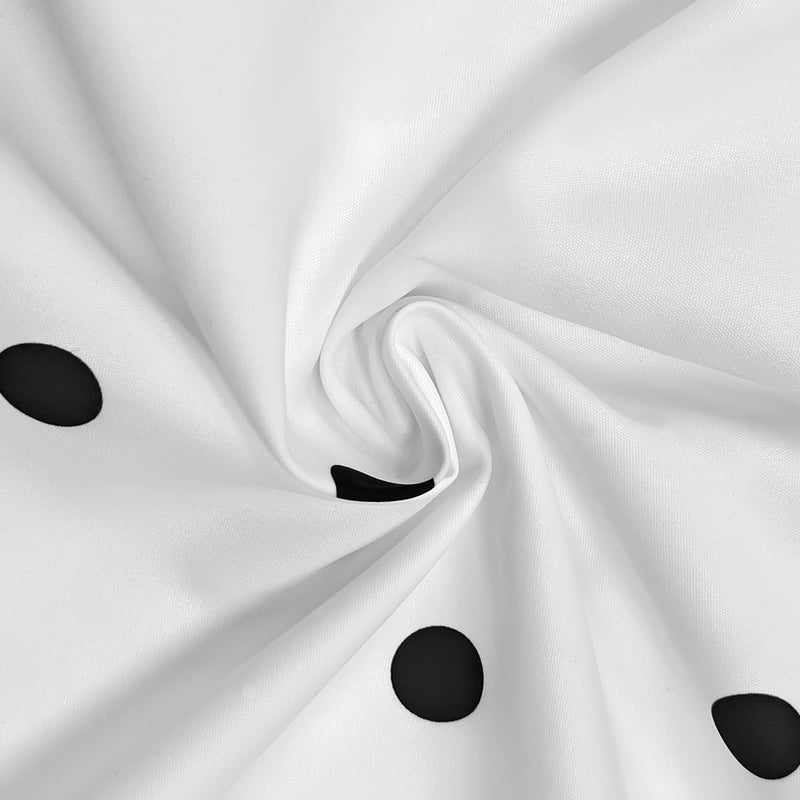 UOOZEE Womens Button Down Shirt Long Sleeve Dress Shirts Solid Work Blouse, Polka Dot, S - Image 5
