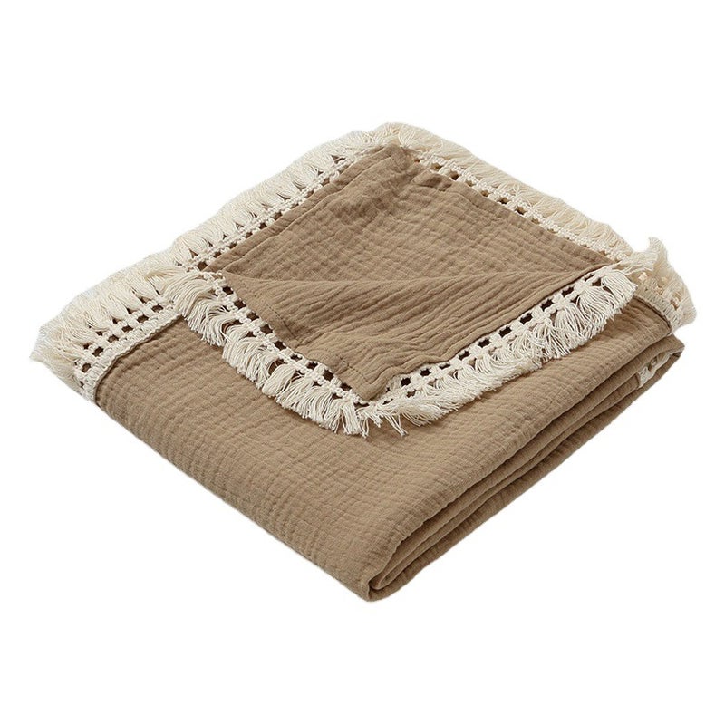 Baby Gauze Large Towel Pure Cotton Baby Soft Bath Towel Absorbent Newborn Children Thin Bathing Newborn Blanket - Image 2