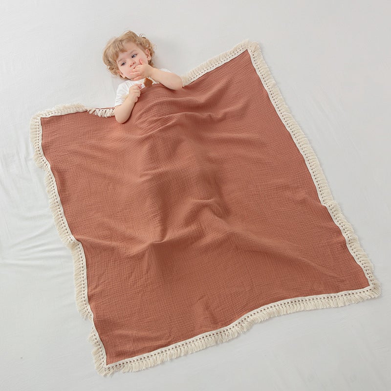 Baby Gauze Large Towel Pure Cotton Baby Soft Bath Towel Absorbent Newborn Children Thin Bathing Newborn Blanket - Image 4