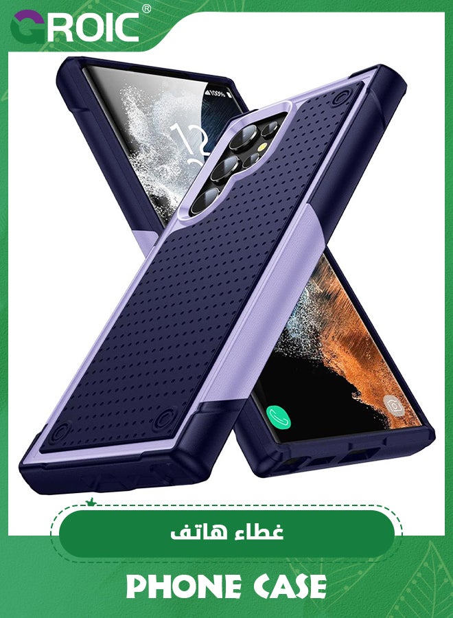 GROIC حافظة لهاتف سامسونج جالاكسي S24 الترا، غلاف هاتف عالي التحمل للحماية من السقوط، غطاء هاتف واقٍ مضاد للصدمات لهاتف سامسونج جالاكسي S24 الترا 6.8 بوصة - Image 1