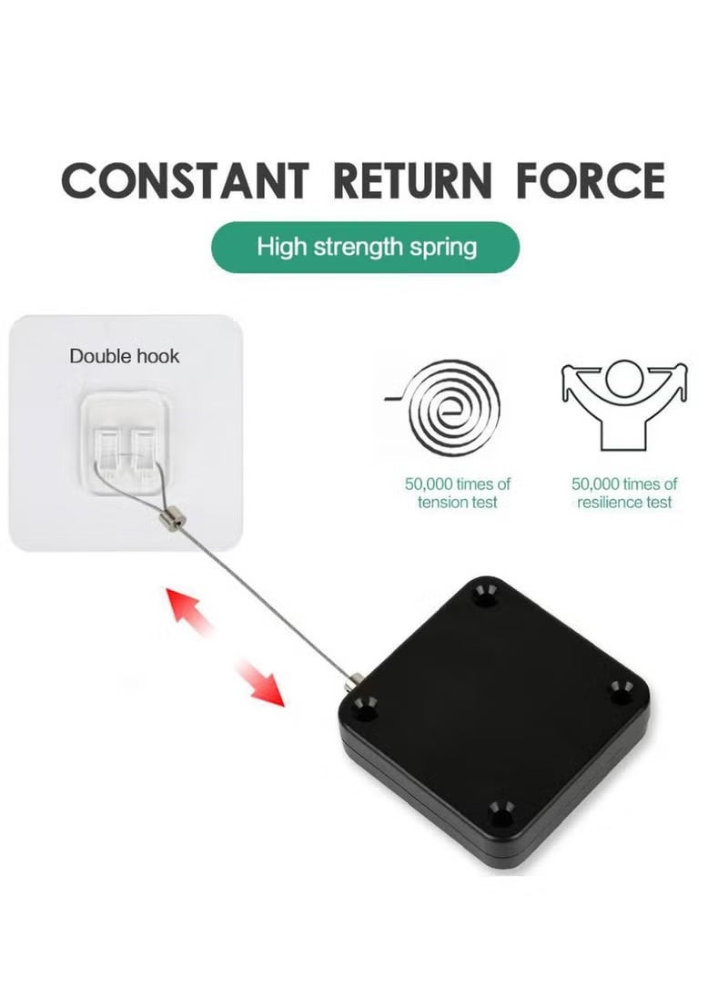 Generic Non-perforated Automatic Sensing Door Closer Multifunctional Automatic Door Closer Automatic Door Closer For Household And Commercial Use With Pull Cord Type Door Closer  - Image 4