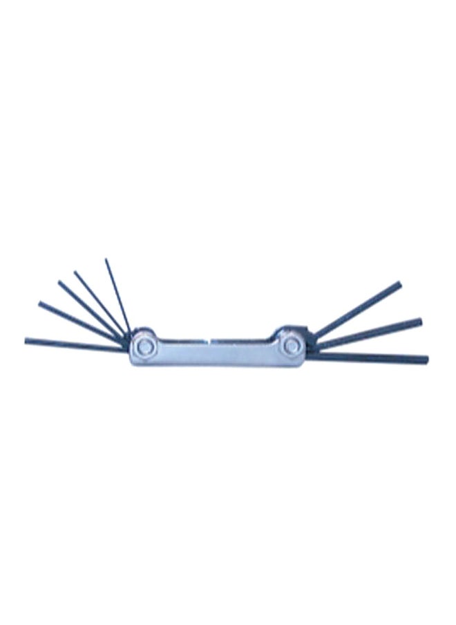 Eklind - 8-in-1 SAE Fold-Up Hex Key Set Silver and Black 2.032 x 12.192 x 7.112 cm 20811 - Image 1