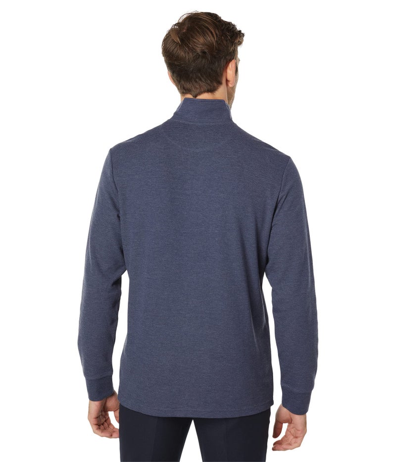 vineyard vines Men's Saltwater Quarter-Zip Pullover Sweater, Deep Bay, Large - Image 2