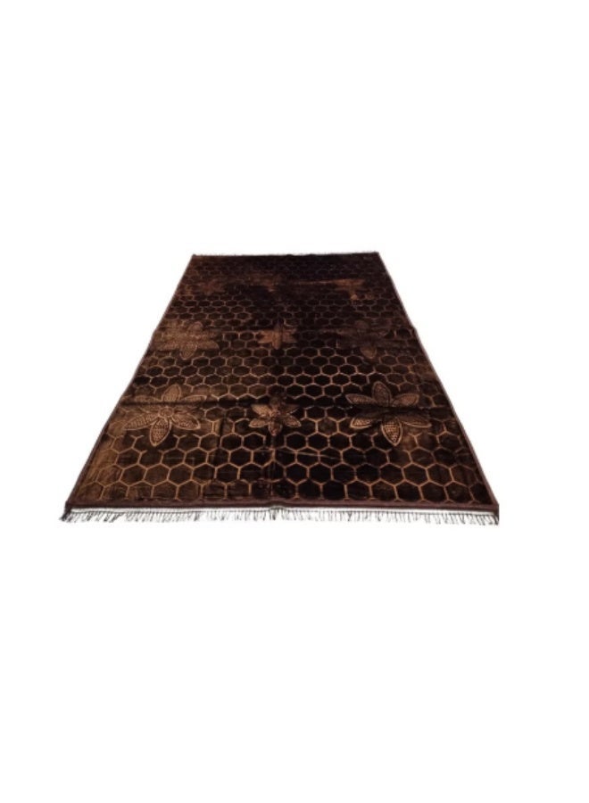 Velvet rug, premium textured rug made from high-quality materials, 200x300 cm seating mat - Image 1