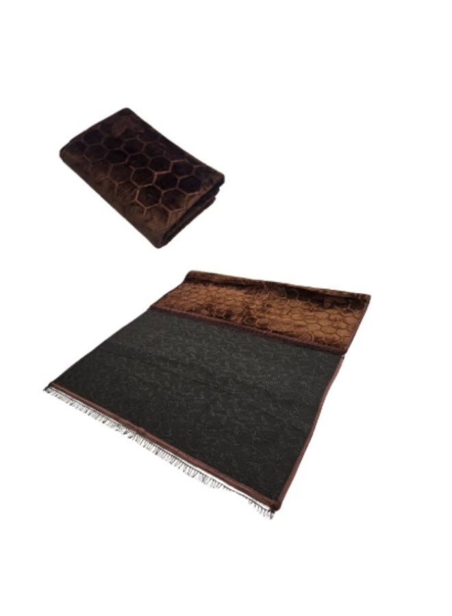 Velvet rug, premium textured rug made from high-quality materials, 200x300 cm seating mat - Image 2