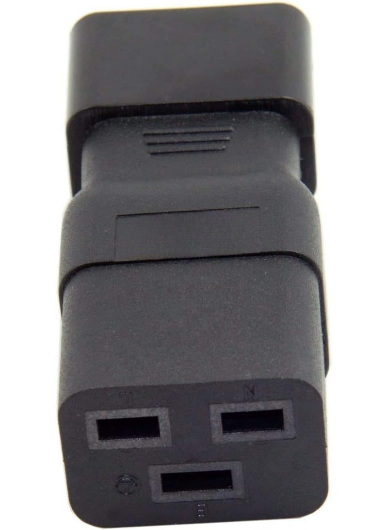 Gulf Trend IEC320 Male C14 to Female C19 Power Mains Extension Adapter for PDU UPS 10A to 15A - Image 4