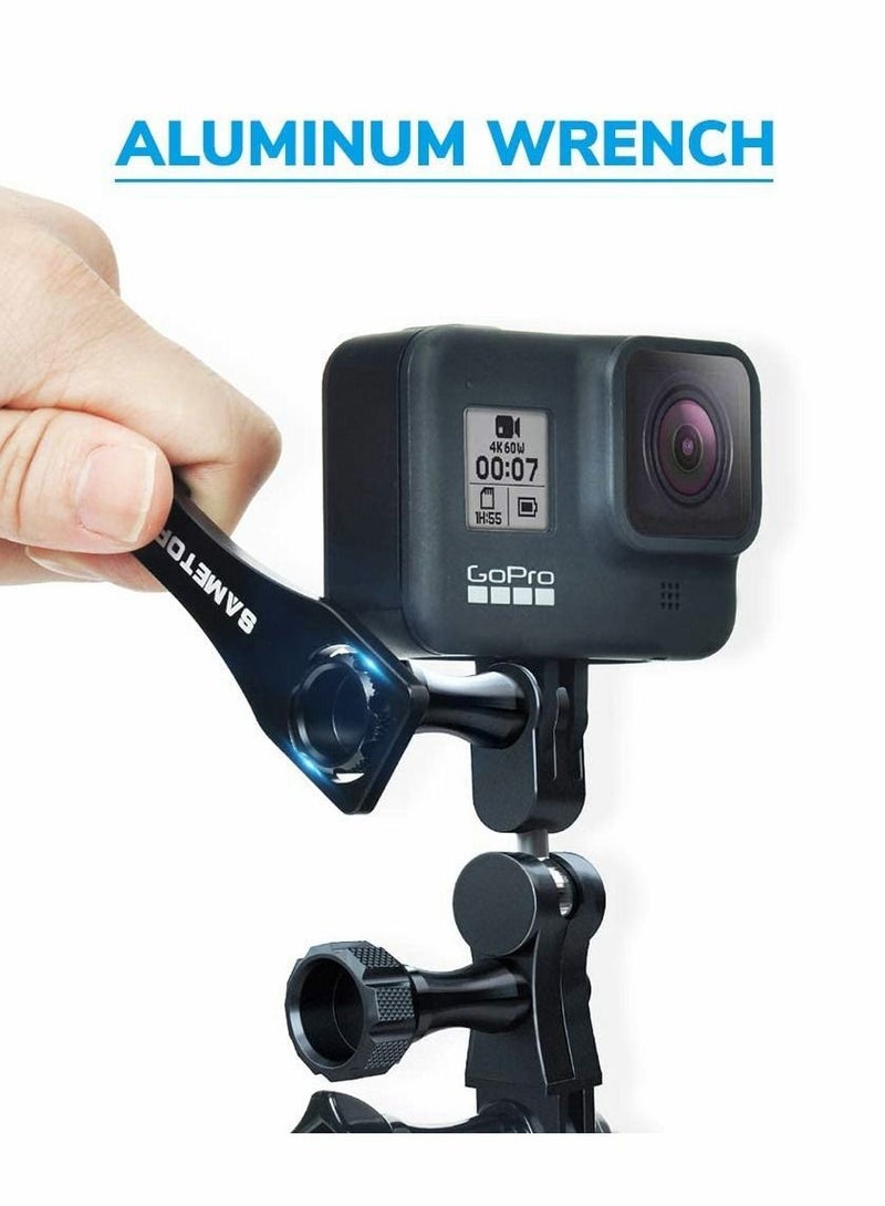 Y&D Metal Adapter Bracket for GoPro Hero, Universal Adjustable Arm Aluminum Alloy Magic Hand, Swivel with Wrench - Image 5