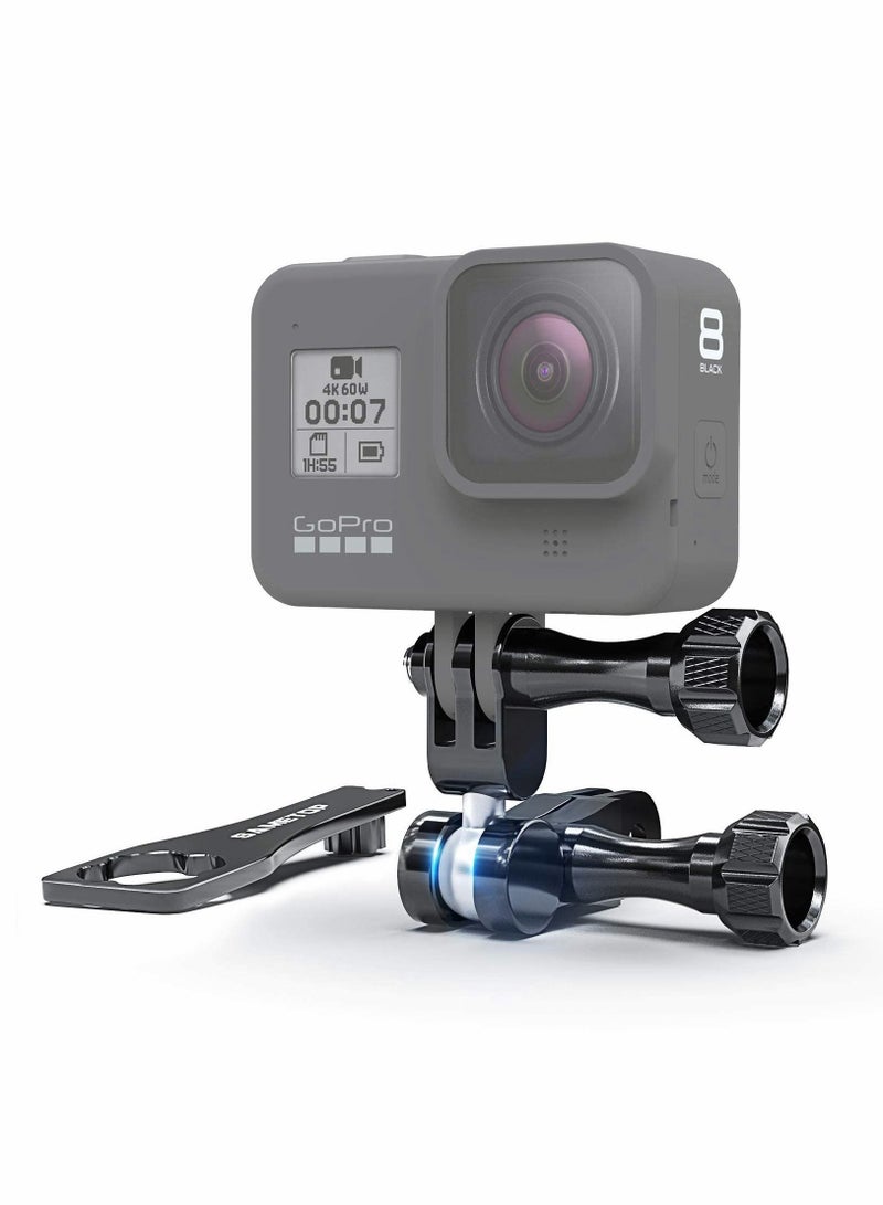 Y&D Metal Adapter Bracket for GoPro Hero, Universal Adjustable Arm Aluminum Alloy Magic Hand, Swivel with Wrench - Image 1