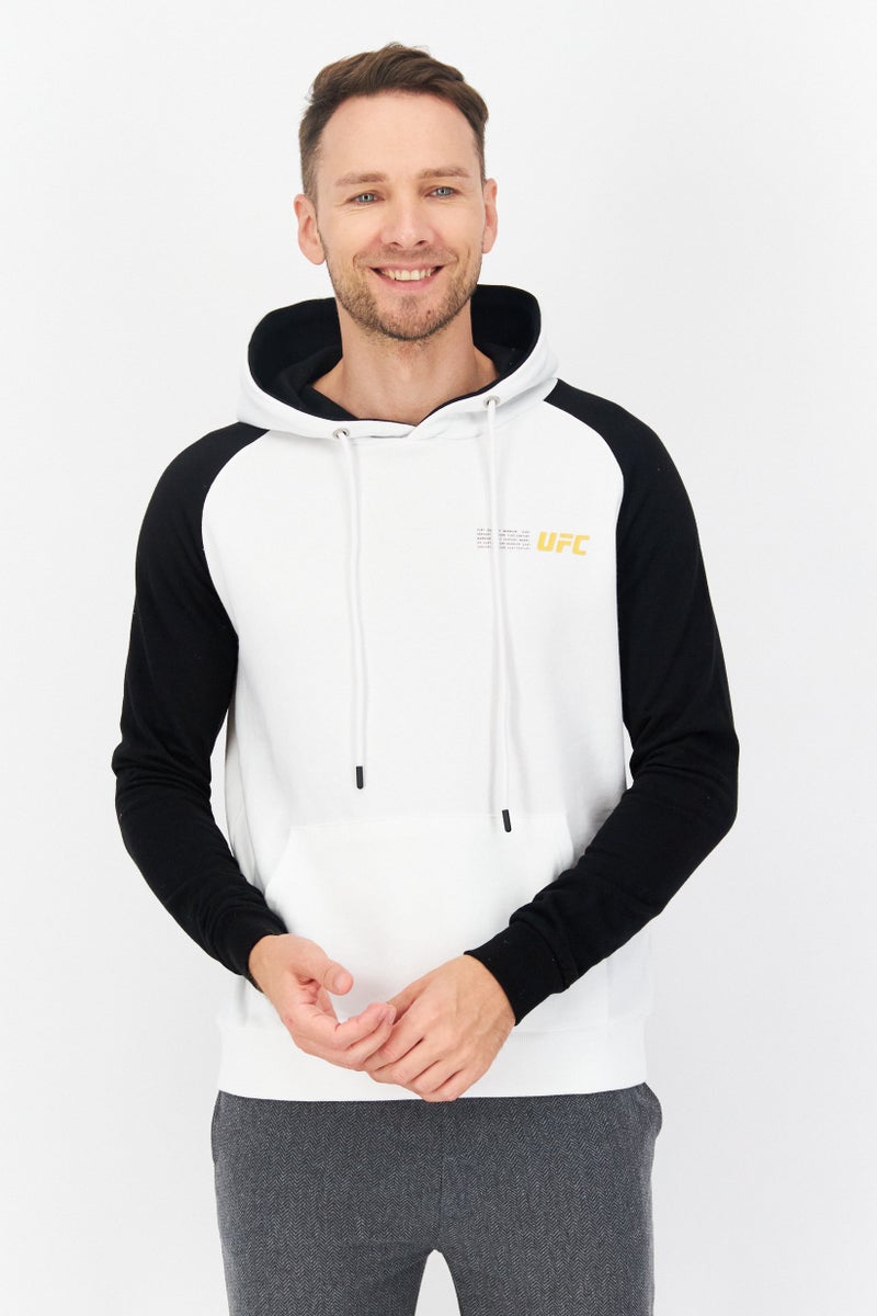 Ufc Men Sportswear Fit Long Sleeves Running Sweatshirt, White - Image 1