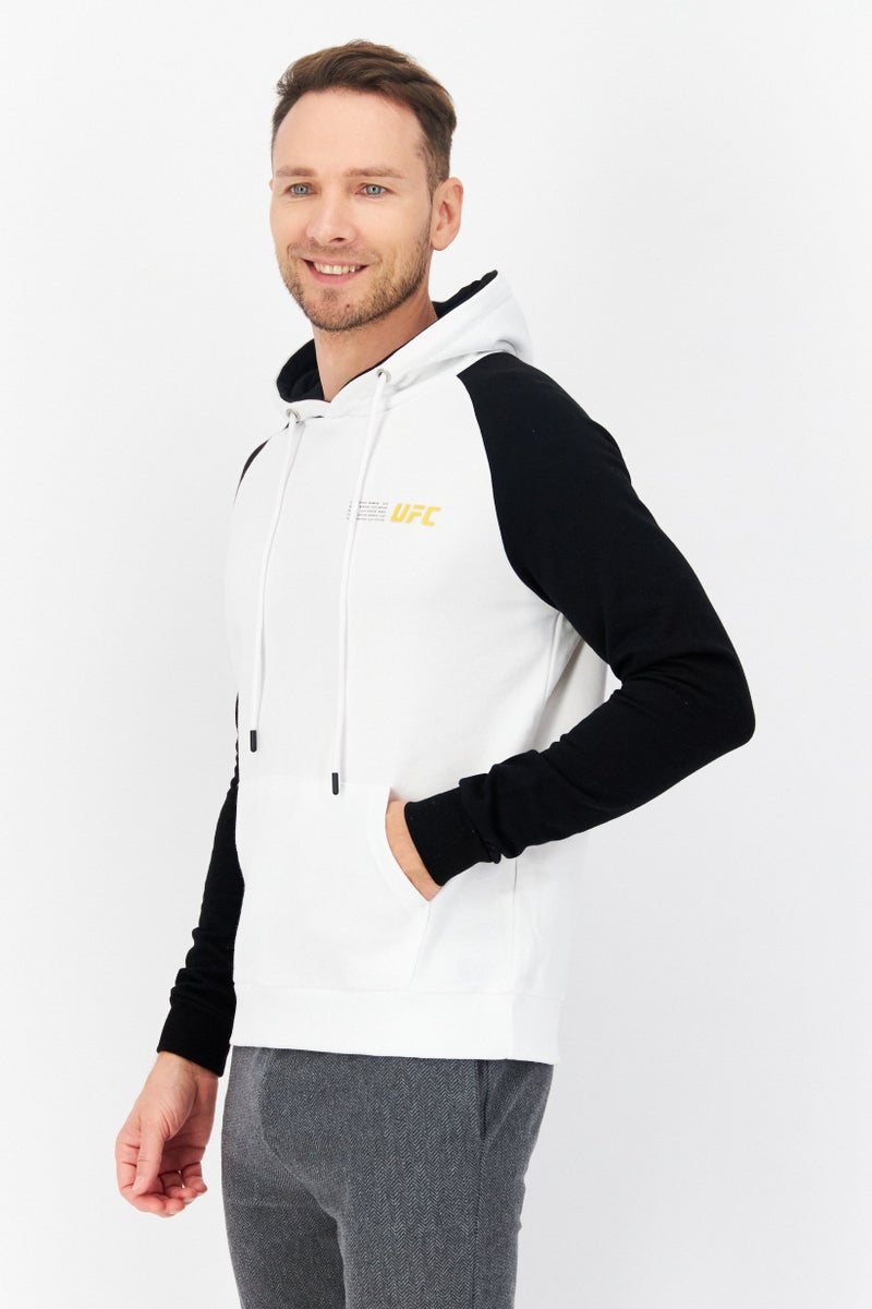 Ufc Men Sportswear Fit Long Sleeves Running Sweatshirt, White - Image 2