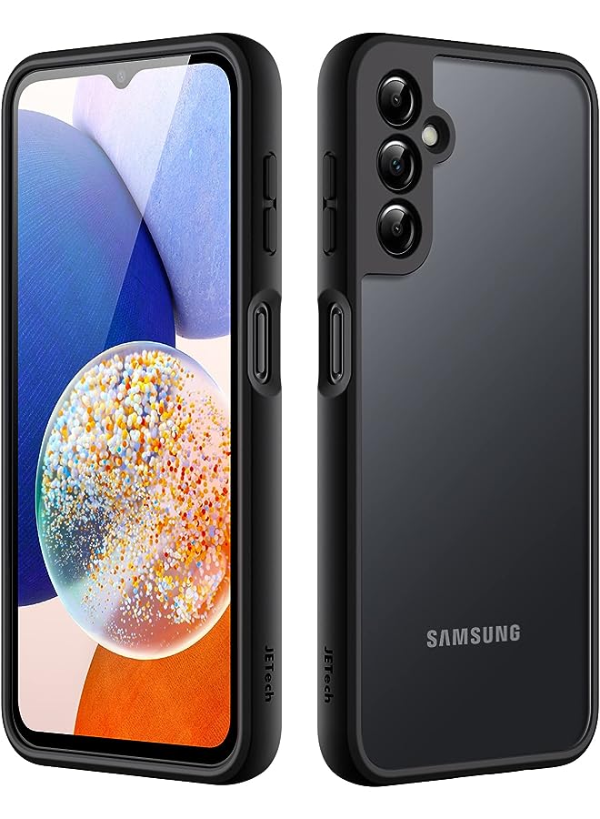 Jetech جراب غير لامع لهاتف Samsung Galaxy A14 5G مقاس 6.6 بوصة (ليس لهاتف A14 4G)، غطاء هاتف نحيف واقٍ شفاف غير لامع، مضاد لبصمات الأصابع (أسود) - Image 1