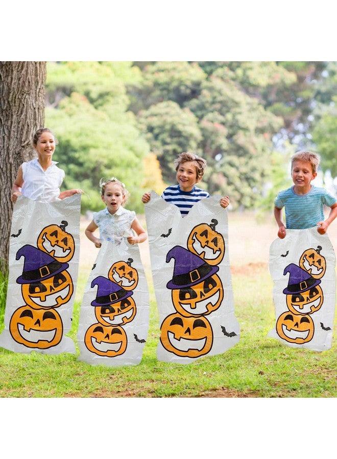 AMENON 17 Pcs Halloween Party Games, 4 Potato Sack Race Bags, Inflatable Spider Ring Toss Game, 4 Eyeballs and Spoon Race Game for Kids Family Adults 4 Players Halloween Party Favor Decor Outdoor Indoor Yard - Image 5