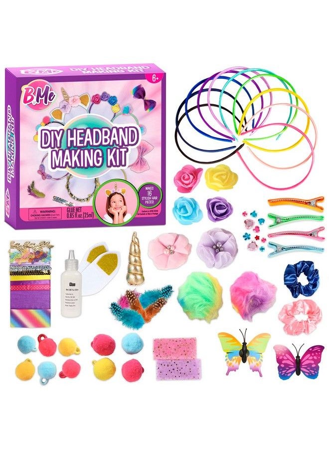 Creative Kids - Diy Fashion Headbands Craft Kit Create Your Own Headbands Arts Craft Kit For Girls 60+ Craft Supplies Included Makes 16 Unique Hair Accessories Gift For Girls - Image 1