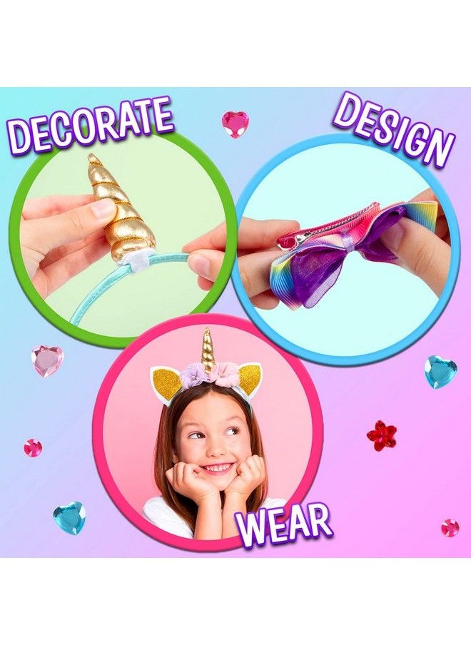Creative Kids - Diy Fashion Headbands Craft Kit Create Your Own Headbands Arts Craft Kit For Girls 60+ Craft Supplies Included Makes 16 Unique Hair Accessories Gift For Girls - Image 1
