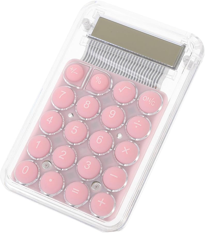 آلة حاسبة جيب صغيرة مع إضاءة شاشة للطلاب، محمولة للاستخدام الأساسي في المكتب والمدرسة - Image 1