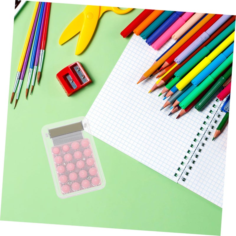 آلة حاسبة جيب صغيرة مع إضاءة شاشة للطلاب، محمولة للاستخدام الأساسي في المكتب والمدرسة - Image 5