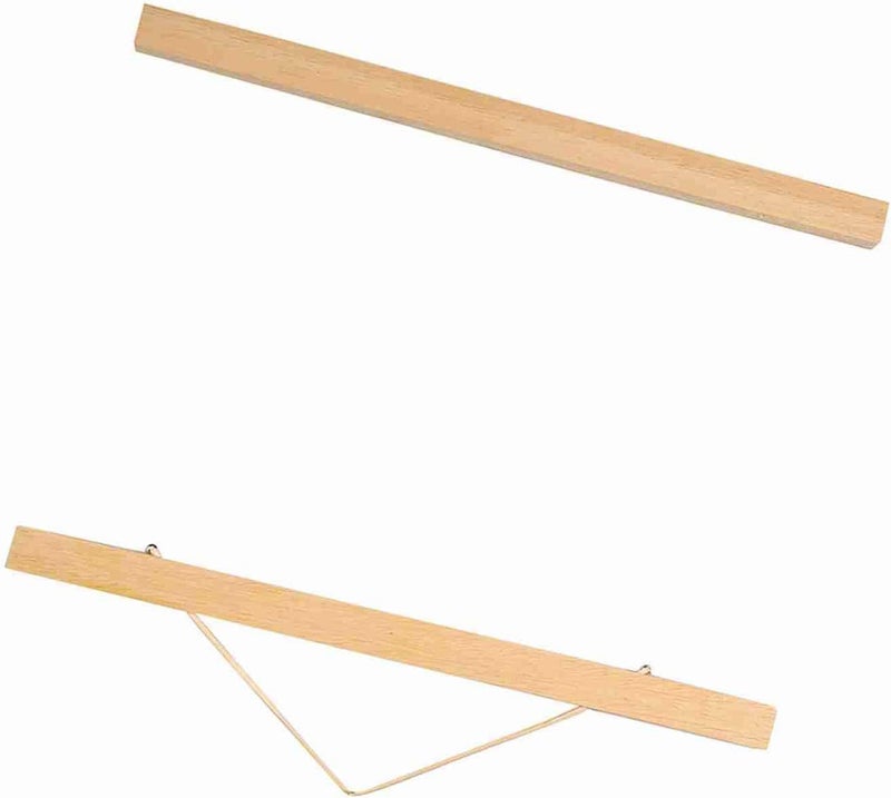 تينوغوي نسيج جدار مغناطيس عصا إطار صور نشارة خشب مغناطيسي حديث DIY ملصق درج طباعة حامل عمل فني خشب أبيض (30 سم) - Image 4