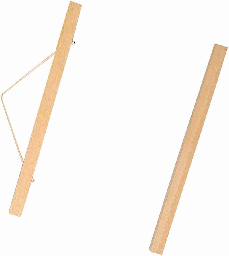 تينوغوي نسيج جدار مغناطيس عصا إطار صور نشارة خشب مغناطيسي حديث DIY ملصق درج طباعة حامل عمل فني خشب أبيض (30 سم) - Image 1