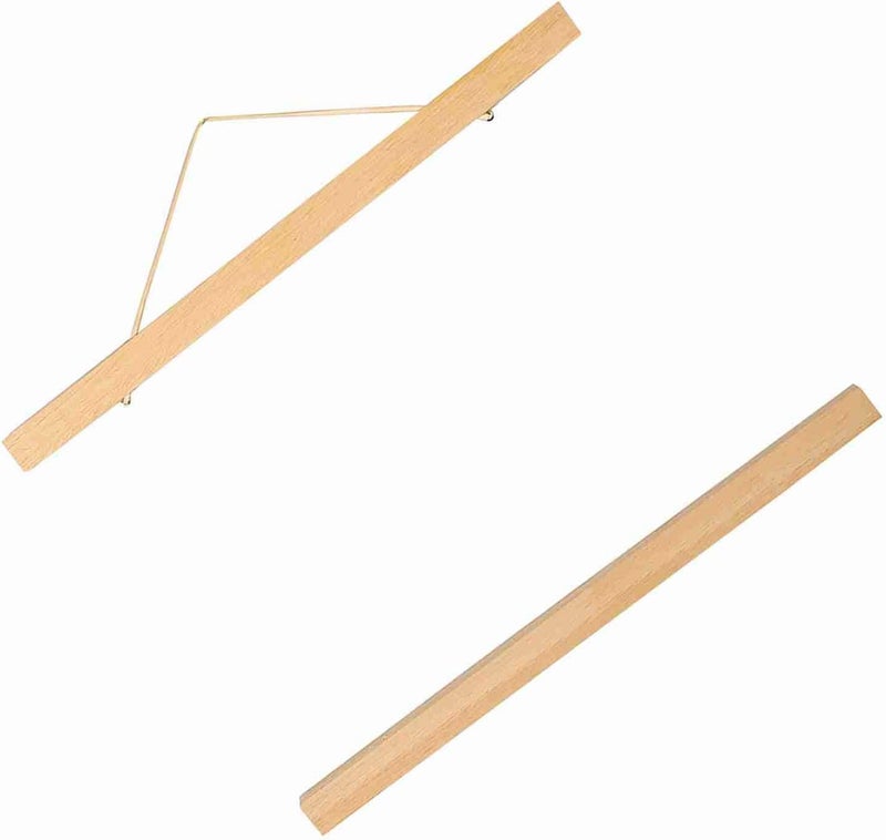 تينوغوي نسيج جدار مغناطيس عصا إطار صور نشارة خشب مغناطيسي حديث DIY ملصق درج طباعة حامل عمل فني خشب أبيض (30 سم) - Image 2