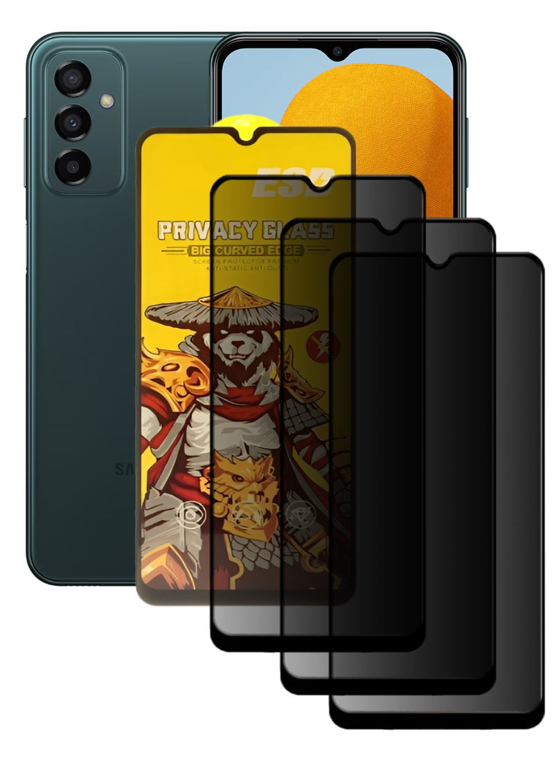 ESD 3 Pieces Tempered Dustproof Privacy Glass Screen Protector Compatible For Samsung Galaxy M23 5G - Image 1