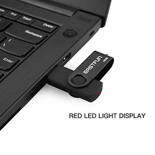 EASTFUN 4 Pcs 16GB USB 2.0 Flash Drive Fold Storage Memory Stick Thumb Drive Swivel Design, Mix Colors (Red Black Blue Green) - Image 5