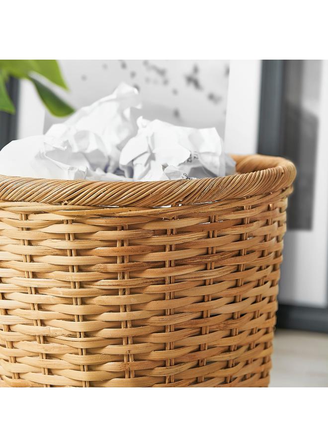 Zaboon Wastepaper basket, handmade rattan - Image 2