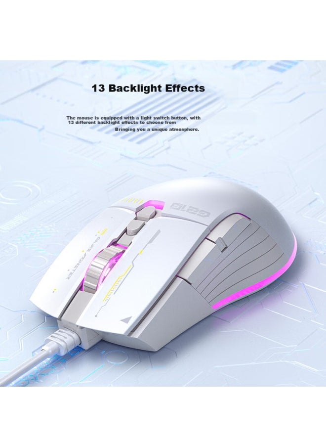 HP Hp G210 Wired Gaming Mouse With Macro Programming, Esports Gaming Mouse For Lol And Pubg, Suitable For Laptops And Desktops, Black And Gray Dual-tone Lightweight Design  - Image 3