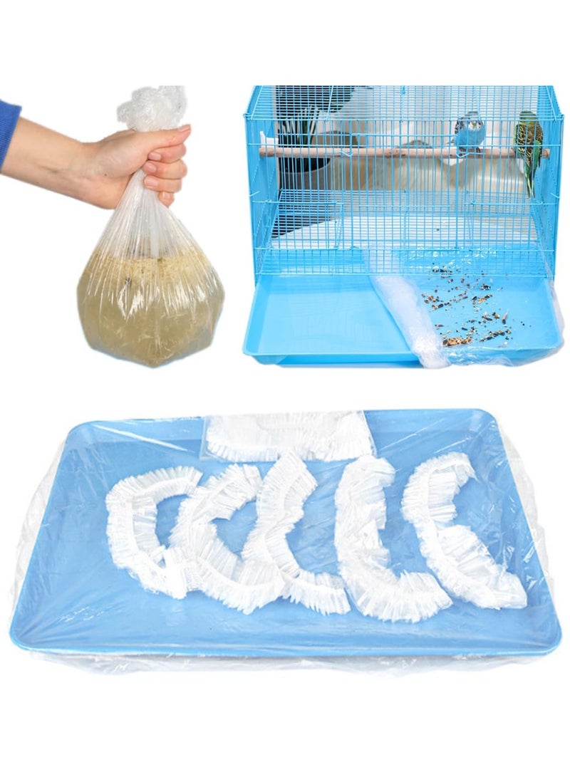 30 Pcs Bird Cage Liners Disposable Plastic Parakeet Cage Liner Pet Tray Covers for Large Cage - Image 1