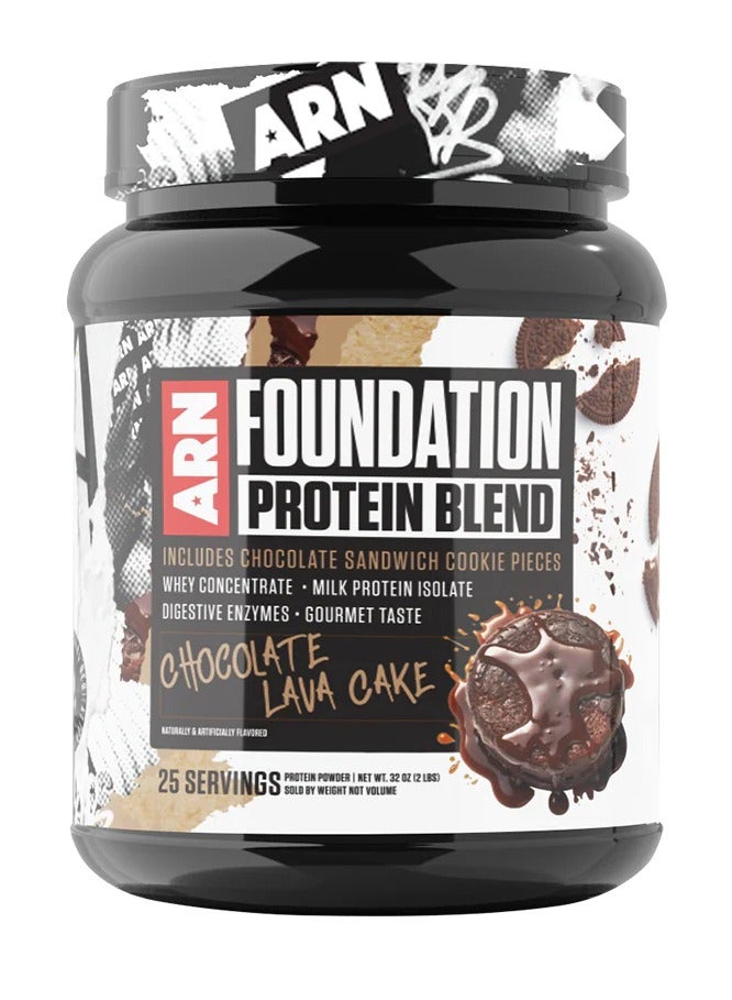 Foundation Protein Blend 25 Servings  2lbs - Chocolate Lava Cake