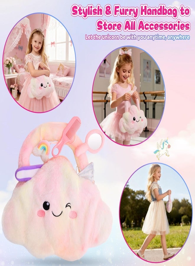 FPVERA Unicorn Toys for Girls Age 4-6, Ballerina Doll Toys for Girls 3-5, Ballet Dress up Stuffed Animals Dolls with 3 Sets of Clothes & Plush Bag, Unicorn Birthday Gifts for Kids Age 3 4 5 6 7 8 9 10 - Image 4