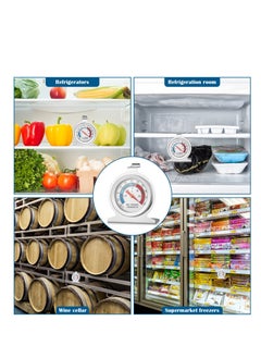 SYOSI 2 Pcs Indoor Thermometer, Fridge Freezer Thermometer Refrigerator Thermometer - Room Mechanical Thermometer, Dial Stainless Steel Thermometer for Home, Restaurants, Bars, Cafes  - Image 3