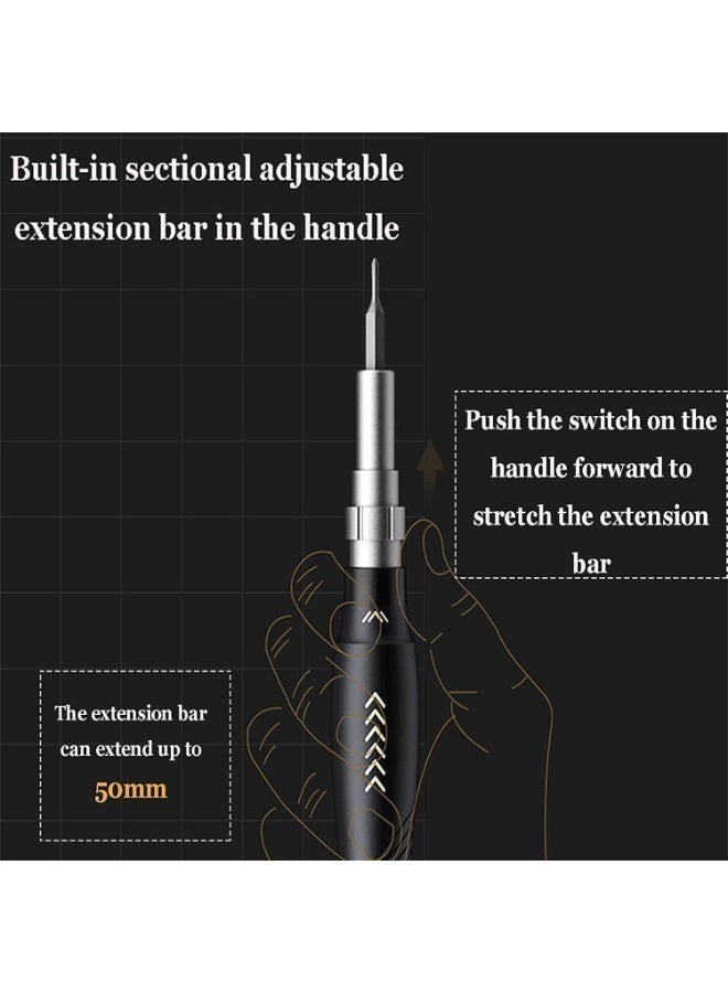 JAKEMY 145-In-1 Precision Screwdriver Set – Professional Magnetic Electronics Repair Kit with CR-V & S2 Steel Bits, Extension Rod, Suction Cup & Opening Tools – For Smartphones, Laptops, Watches, Eyeglasses & Game Consoles - Image 3