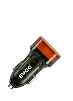 BWOO Bwoo Car Charger 38W USB-A+USB-C 2 in 1 Transparent Car Fast Charger for Iphone, Samsung, Vivo, Honor, One Plus Etc  - Image 4