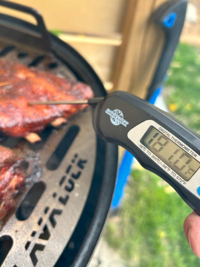 LavaLock® Instant Read BBQ Meat Thermometer Smoker Pit Kitchen Fast Digital Quick Read Pro Thermo Pen, Folding Probe - Kitchen Cooking Grilling BBQ Smokers - Image 2
