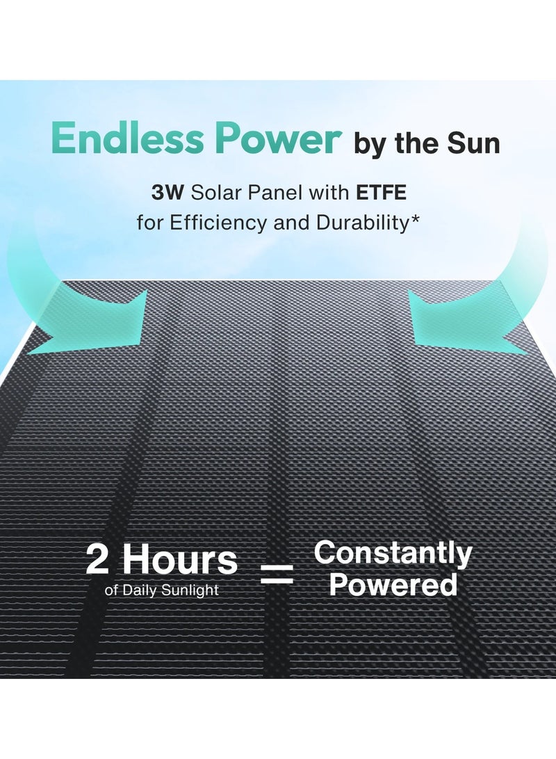 BOTSLAB W313 Outdoor Security Camera Wireless, 2K 3MP Pan Tilt Camera with Solar Powered, Color Night Vision, Human Detection for Home Surveillance, 2.4GHz WiFi, Compatible with Alexa - Image 5