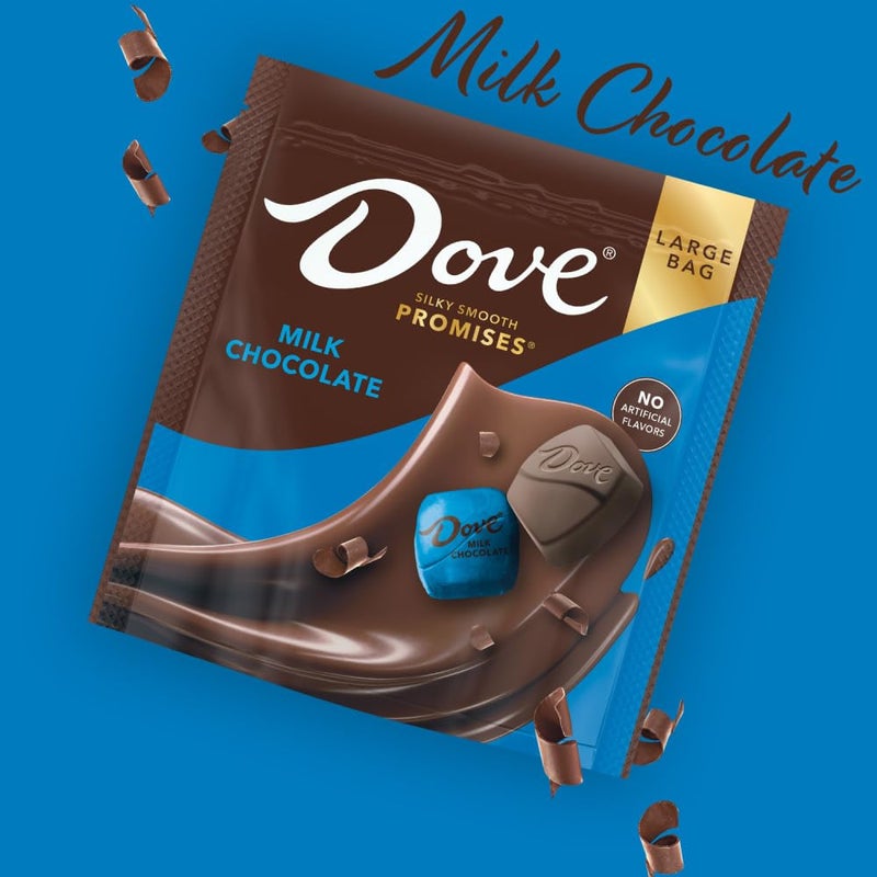DOVE PROMISES Milk Chocolate Candy, Individually Wrapped, 14.08 oz Bag - Image 2