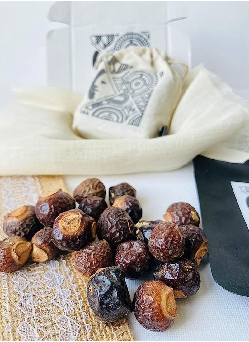Awafi Mill Reetha Areetha Kunkudukaialu Soap Forest Natural Organic Whole Dried Reetha Soap Nuts Aritha Raw Form 150  - Image 1