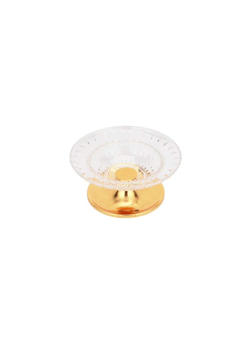 Royalford Date Bowl with Lid- RF12336/Perfect for Serving Dates, Dried Nuts, Candies, Etc./ Versatile and Strong Acrylic Construction with Elegant Golden-Finish Knob and Base/ Dishwasher and Freezer Safe Multicolor - Image 2