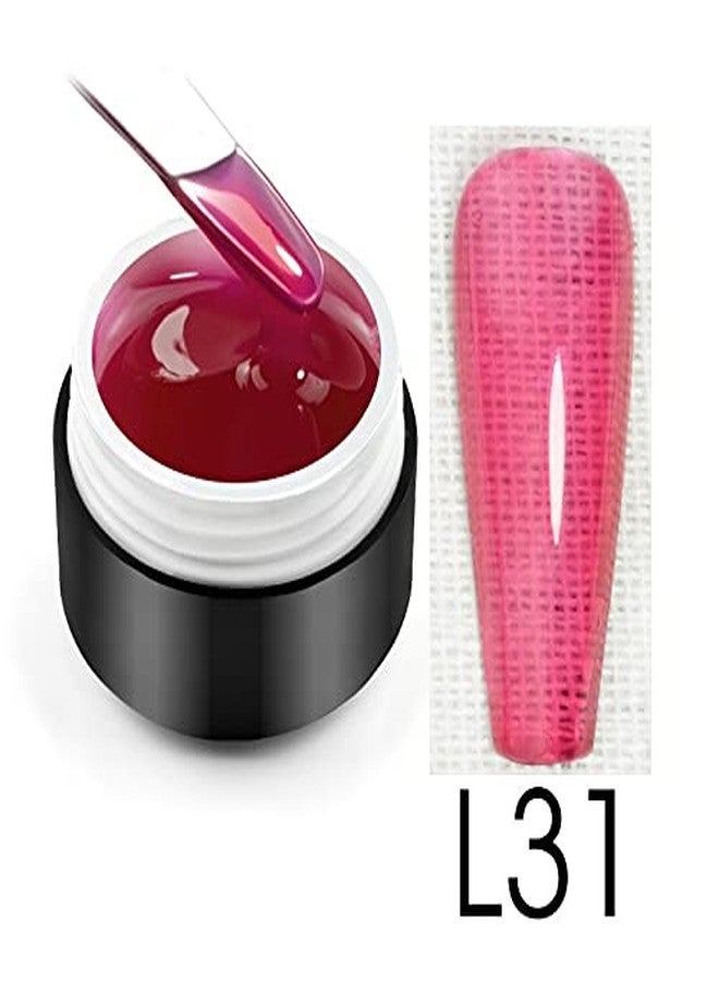 ROSALIND 5ml Soak Off Pure Color Glaze Glass Jelly Color Series Nail Gel Bright For Nail Art Design LED/UV Lamp Light need to Dry (RL-5ml-L31) - Image 2