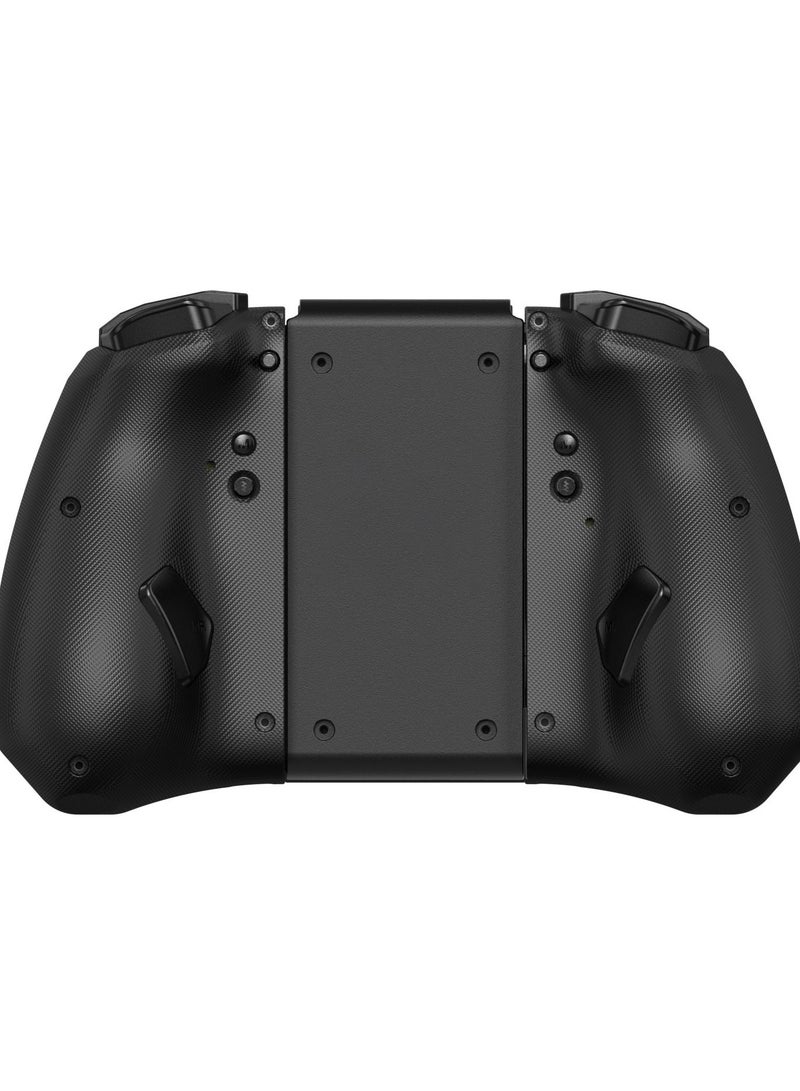 Joypad Controller, Joypad Support 3 different light modes，Wake-up Function,Ergonomic hand-fit design,Bluetooth Wireless Joy Con Controller with Dual Vibration and Gyroscope axis Black