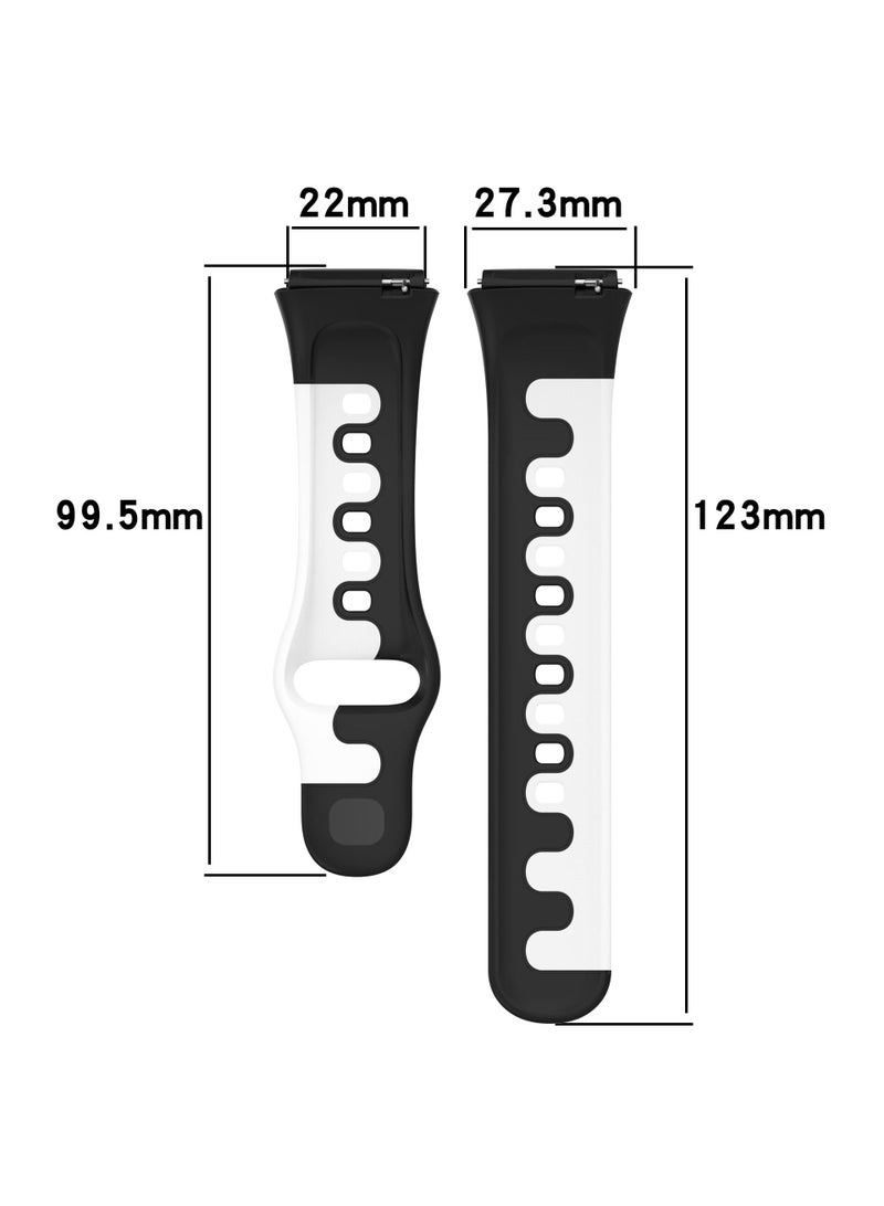 1Pcs Watch band for Redmi watch3 lite/Active watch strap Black/White 22mm - Image 5