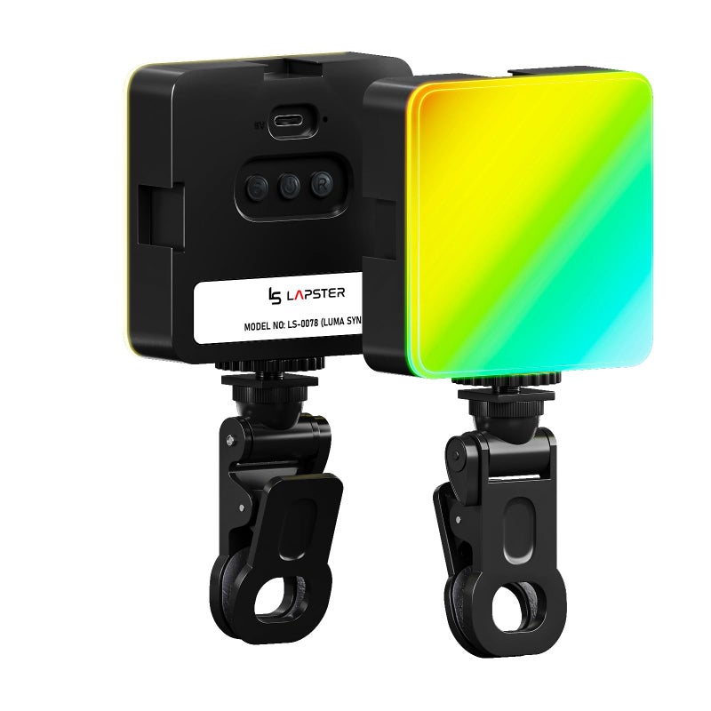 ls lapster Lapster Luma sync RGB Light for Video Shooting YouTube,Zoom Meeting, Photography Lighting with Clip Dimmable and Rechargeable for Camera Selfie Stick Tripod Laptop Cellphone & Other Gadgets - Image 5