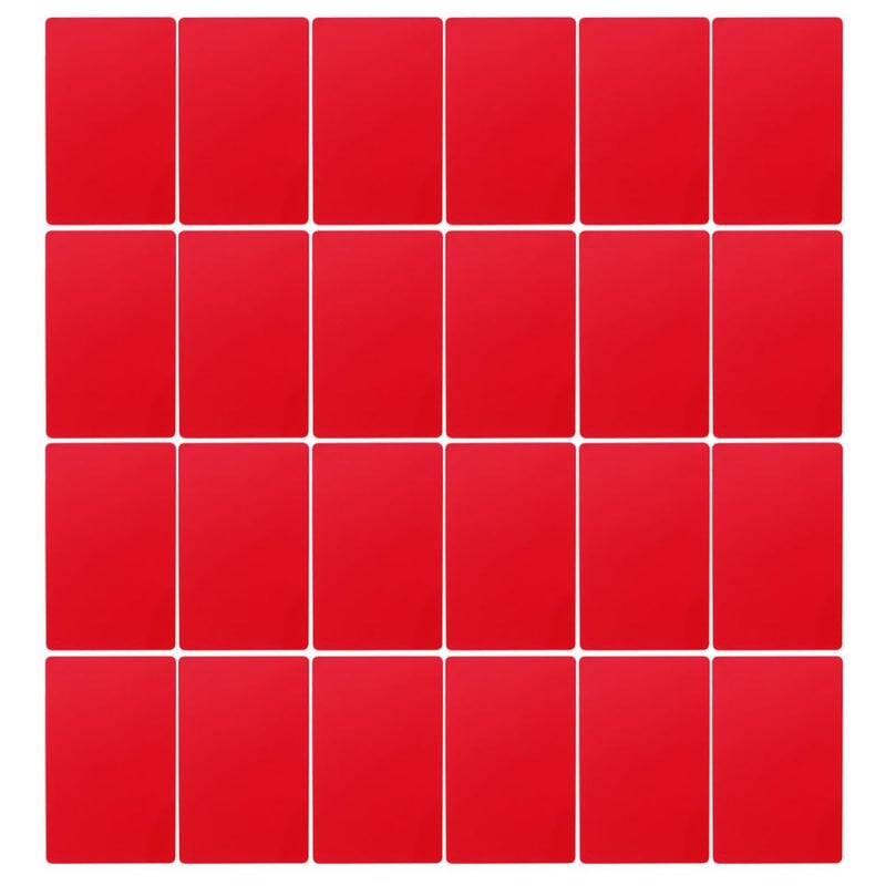 Red Aluminum Blank Metal Business Cards 100pcs 0 21mm Thick 3 4x2 1 Inch Sublimation UV Printable - Image 2