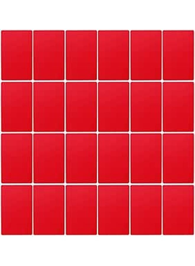 Red Aluminum Blank Metal Business Cards 100pcs 0 21mm Thick 3 4x2 1 Inch Sublimation UV Printable - Image 1