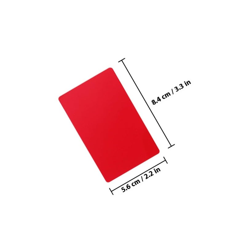 Red Aluminum Blank Metal Business Cards 100pcs 0 21mm Thick 3 4x2 1 Inch Sublimation UV Printable - Image 3