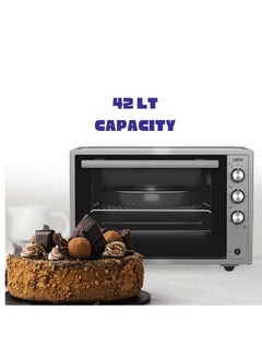 carino Carino Electric Oven 42 Liter With Double Glass Door 1300W CM4240 With Turbo Fan | Auto Shut-off Function Black & Silver  - Image 5