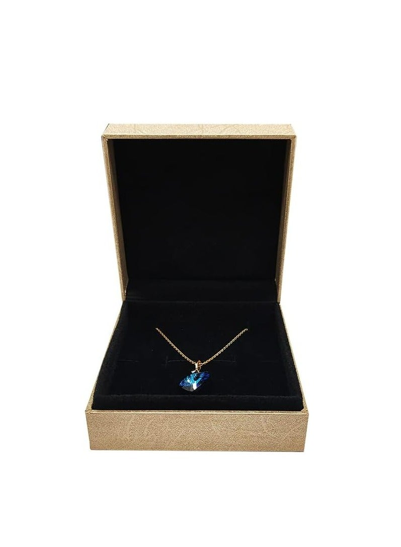 أوزيغالور 1 قطعة علبة مجوهرات ذهبية من البولي يوريثان لتخزين قلادة قلادة أقراط قلادة ذهبية - Image 4