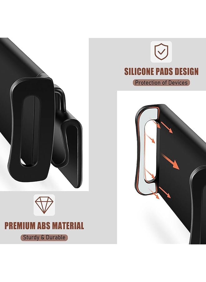 SYOSI Cell Phone Tablet Car Mount Holder Compatible With 2016-2022 Tesla Model 3 Model Y Headrest Mount Back Seat Cellphone Tablet Stand Cradle Tesla Model 3/Y Accessories Upgrade - Image 2