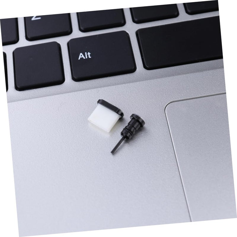 Tofficu 2Pcs USB C Dust Plug Compatible Smartphones Black - Image 3