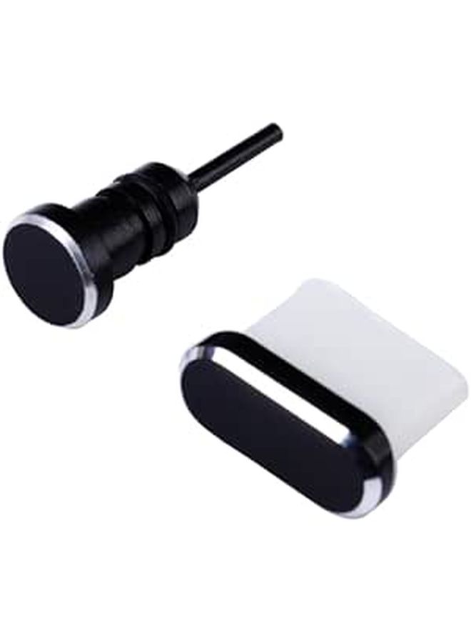 Tofficu 2Pcs USB C Dust Plug Compatible Smartphones Black - Image 1